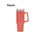 40 oz travel tumbler with handle and straw - LECCE