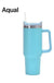 40 oz travel tumbler with handle and straw - LECCE