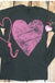 Valentine’s Long sleeve heart shirts on charcoal gray