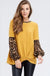 Cheetah Puff Sleeve Knit Sweater