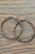 Navajo Pearl Copper Hoop Earrings