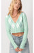 Knit Cropped Button Cardigan