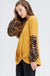 Cheetah Puff Sleeve Knit Sweater