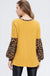 Cheetah Puff Sleeve Knit Sweater