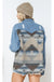 Denim Contrast Aztec Jacket LECCE