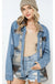 Denim Contrast Aztec Jacket LECCE