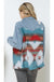 Denim Contrast Aztec Jacket LECCE