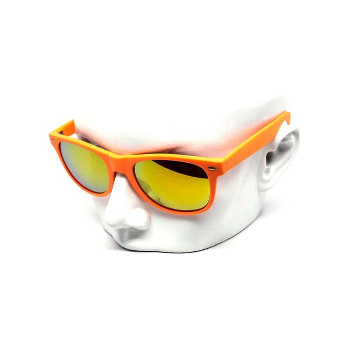 Maddox Premium Soft Touch Neon Mirror Sunglasses