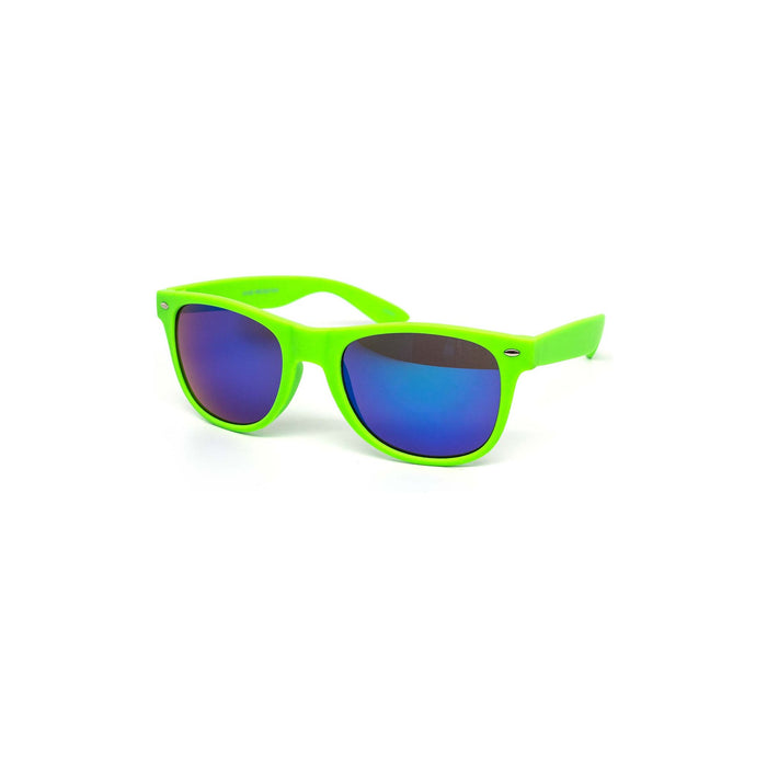 Maddox Premium Soft Touch Neon Mirror Sunglasses