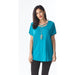 Bamboo R-neck with cross neck detail . color JADE