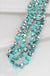 GLASS BEAD AND KNOTTED THREAD LONG NECKLACE LECCE