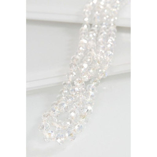 GLASS BEAD AND KNOTTED THREAD LONG NECKLACE LECCE