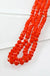 GLASS BEAD AND KNOTTED THREAD LONG NECKLACE LECCE