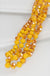 GLASS BEAD AND KNOTTED THREAD LONG NECKLACE LECCE
