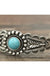 Natural Turquoise C cuff bracelet LECCE