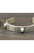 Arrowhead Natural White Turquoise "C" Cuff Bracelet LECCE