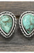 Natural turquoise drop earrings