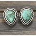 Natural turquoise drop earrings