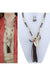 Floral Steer Skull Necklace