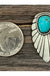 1" Long, Natural Turquoise Post Earrings isac trading