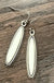 1.5" Long, Natural White Turquoise Earrings isac trading