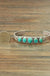 Natural turquoise "C" cuff bracelet isac trading