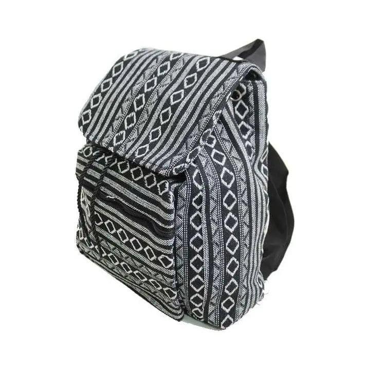 Tribal Boho Canvas Multi Colored Back Pack LECCE