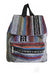 Tribal Boho Canvas Multi Colored Back Pack LECCE