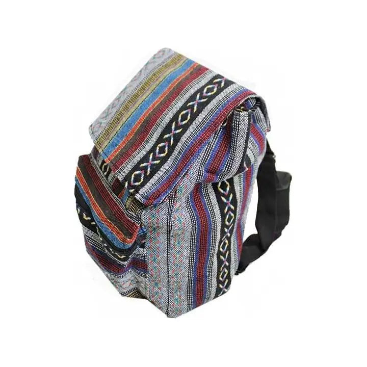 Tribal Boho Canvas Multi Colored Back Pack LECCE