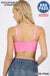 Front v-lattice bralette with removable bra pads