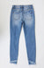 Mid rise hem detail ankle skinny jeans KanCan