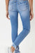 Mid rise hem detail ankle skinny jeans KanCan
