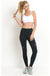 HIGH WAIST SLANTED MESH FULL LEGGINGS