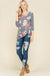 Floral Print Quarter Sleeve 
