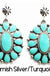 Squash Blossom Earring SILVER / TURQUOISE 