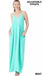 V-Neck Cami Maxi Dress w/ Pockets LECCE
