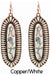 Squash Blossom Earring Copper/White 