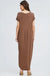 SHORT SLEEVE MIDI LENGTH DRESS