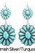 Burnish Earring  Silver/Turquoise