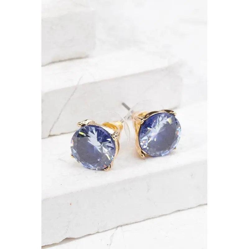 Cubic Zirconia Post Earrings LECCE