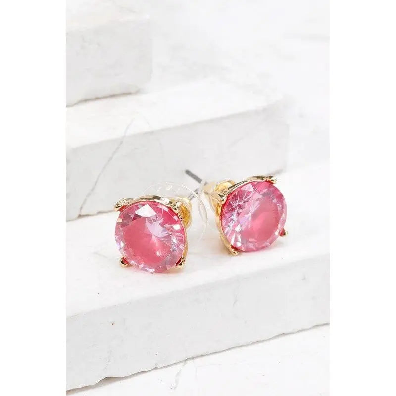 Cubic Zirconia Post Earrings LECCE