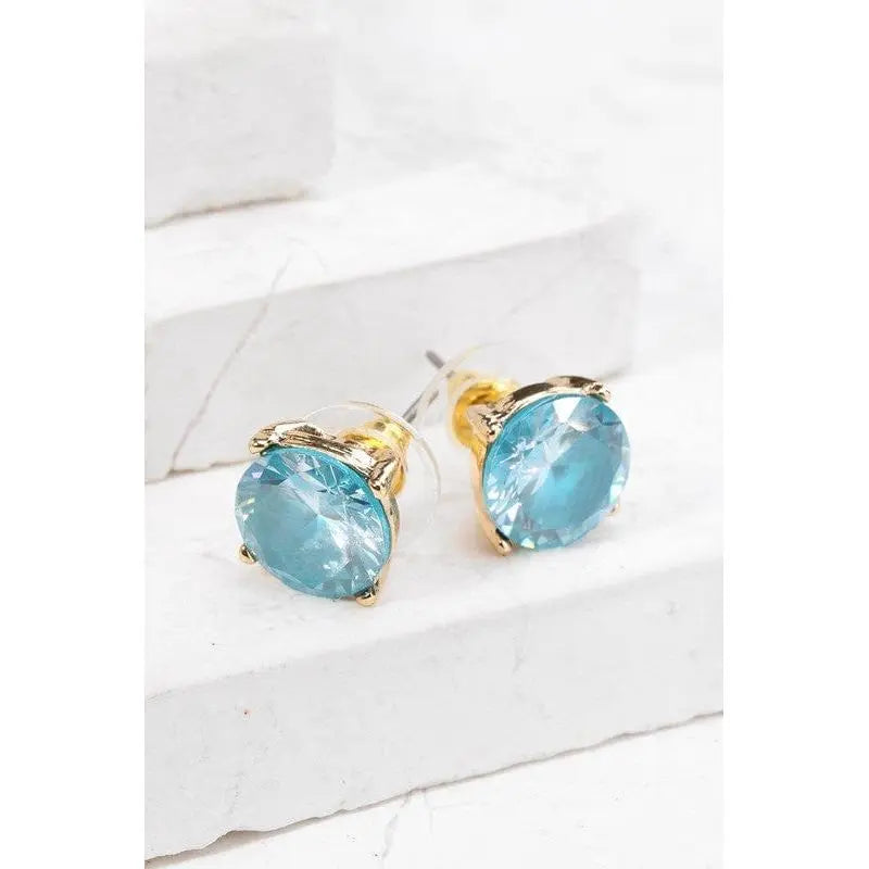 Cubic Zirconia Post Earrings LECCE