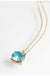 Cubic Zirconia Pendant Short Necklace LECCE