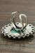 Natural turquoise adjustable ring LECCE