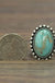 Natural turquoise adjustable ring LECCE