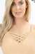Front v-lattice bralette with removable bra pads LECCE