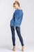 Loose fit, V-neck, long sleeve sweater raglan top