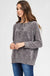 Loose fit, V-neck, long sleeve sweater raglan top