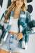 Oversize plaid shirt jacket