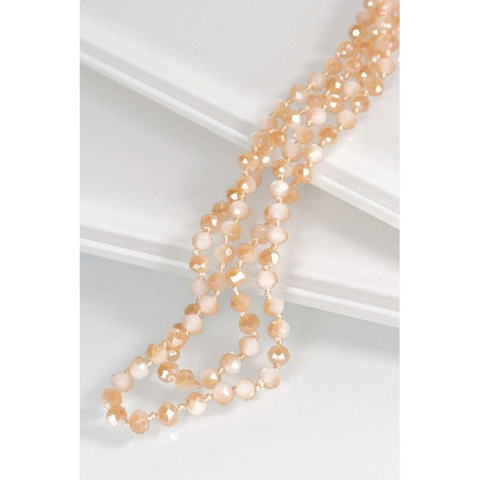 Stunning 6MM Beaded Long Necklace
